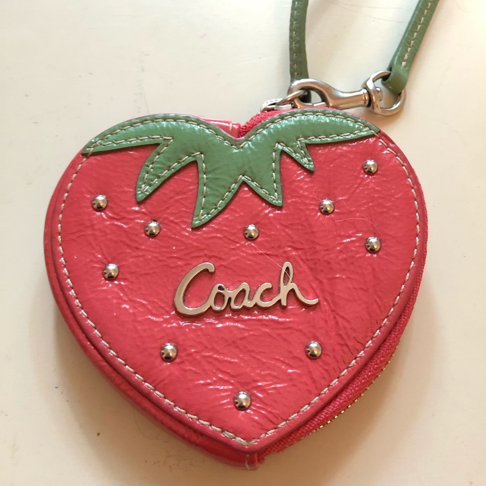 Coach | Bags | Coach Strawberry Wristlet Coin Purse | Poshmark